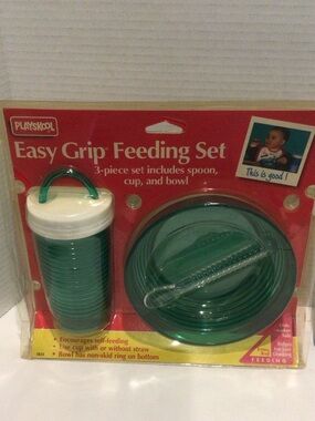 Playschool vintage baby easy grip feeding set